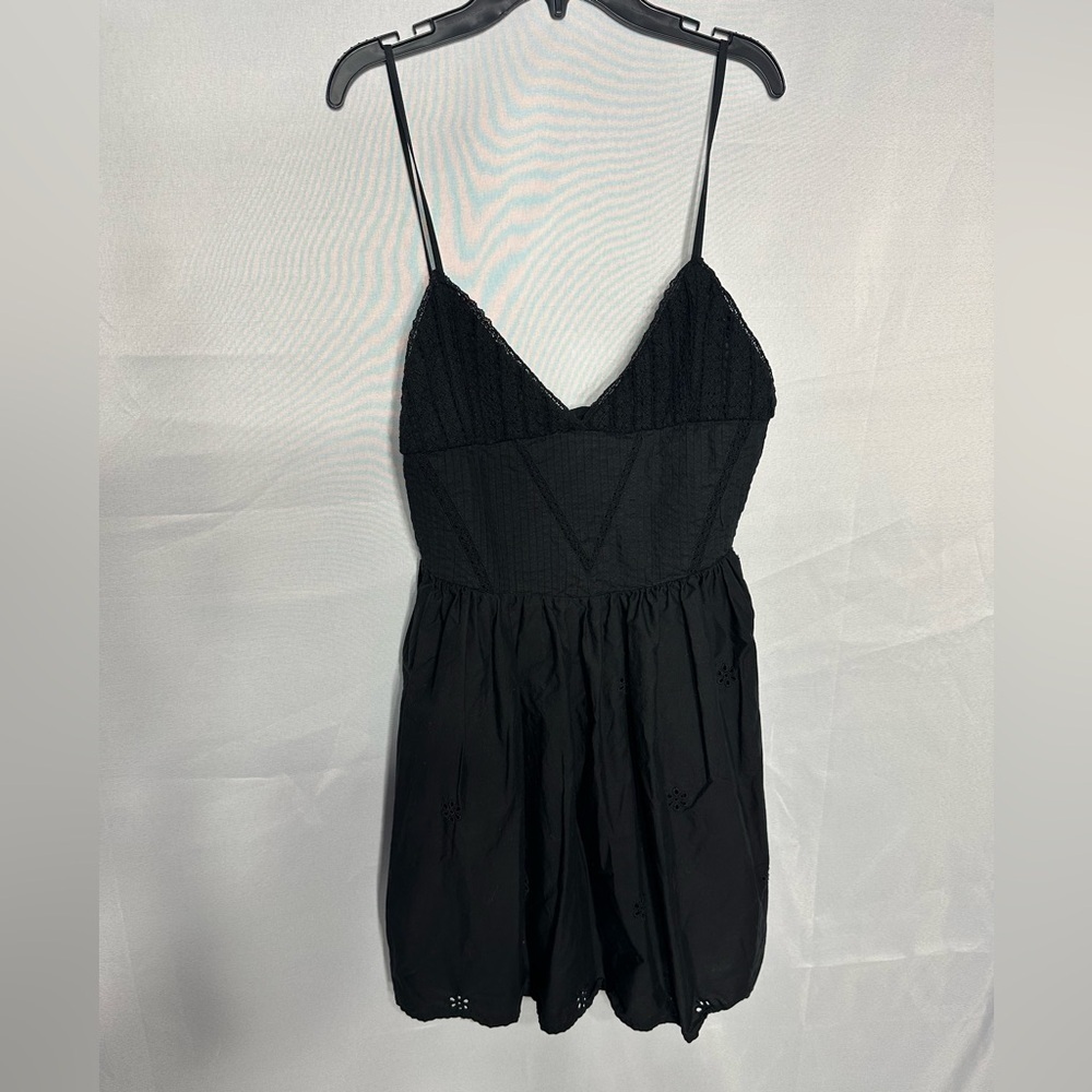 ZARA Black Spaghetti Strap Dress size M pre owned Exellent condition.